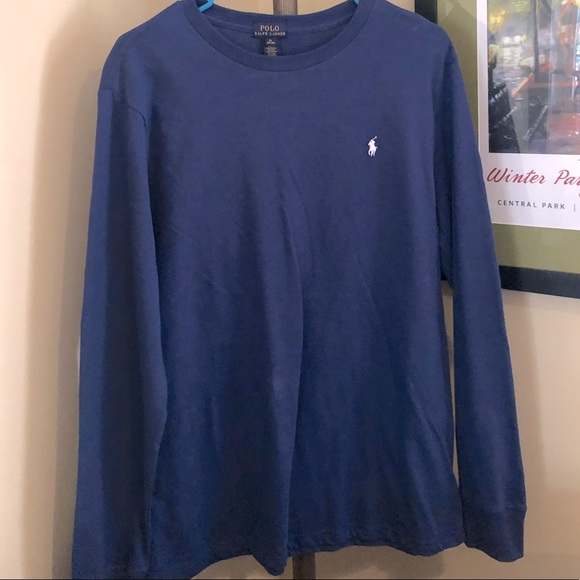 Men’s Polo Long Sleeve T-Shirt - Picture 1 of 1